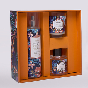 Newest Design Luxury Fragrance Reed Diffuser Set With Room Spray For Gift Set