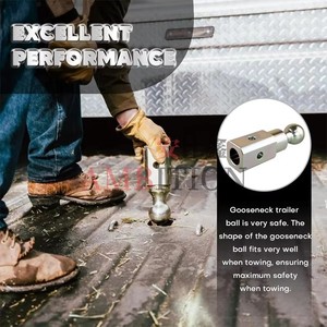 <span class=keywords><strong>Bola</strong></span> de enganche de cuello de cisne AMBITION de 2-5/16 pulgadas, <span class=keywords><strong>bola</strong></span> de repuesto para enganche de cuello de cisne, capacidad máxima de carga de 30,000 libras, enganches para remolques - Product Image 5