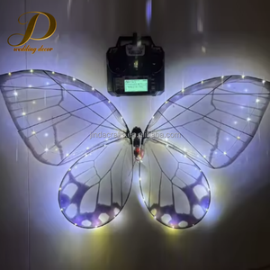 JINDA Hochzeits-Indoor-LED Bionische Schmetterlinge Ferngesteuerte Flatternde Drohnen für Hochzeits- und Musikfestival-Dekorationen - Product Image 1