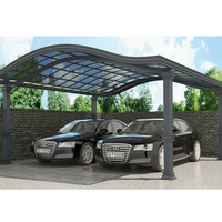 Abri pour voiture de 20x30 pieds, grand abri en aluminium imperméable pour deux voitures