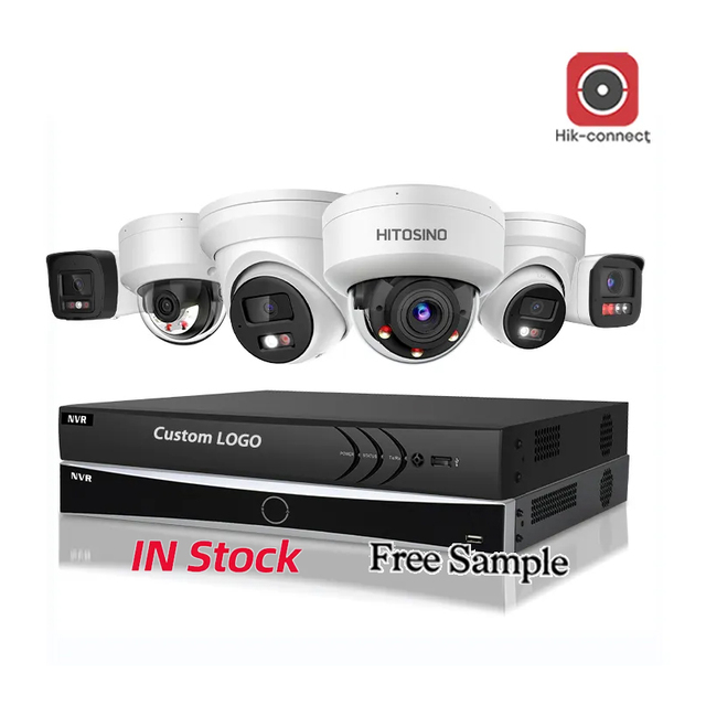 OEM 4MP 5MP 6MP 8MP Outdoor Turret Bullet Dome Motion Detection Two Way Audio Network Camera 4K Poe IP Camera