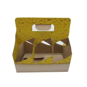 Di alta qualità riciclabile <span class=keywords><strong>6</strong></span> confezioni scatole di orso Logo personalizzato stampa di cartone all'ingrosso 4 pacchetti carta porta birra scatola - Product Image 1