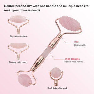 Nuova tendenza bellezza cura della pelle toolfai da te staccabile al quarzo rosa viso <span class=keywords><strong>rullo</strong></span> <span class=keywords><strong>rullo</strong></span> <span class=keywords><strong>di</strong></span> <span class=keywords><strong>giada</strong></span> <span class=keywords><strong>Set</strong></span> - Product Image 4