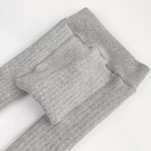 Collants d'hiver chauds et épais pour bébé, avec intérieur polaire, pantalon à bretelles pour enfants, couleur unie, collants pour bébé, leggings, pantalons - Product Image 6