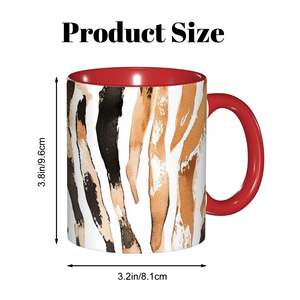 Custom image USA Made 11oz Clay Coffee <b>Mug</b> Modern Classic Design Colorful Eco-Friendly Microwave <b>Thermal</b> Insulation Safe for Business Gifts - Product Image 2