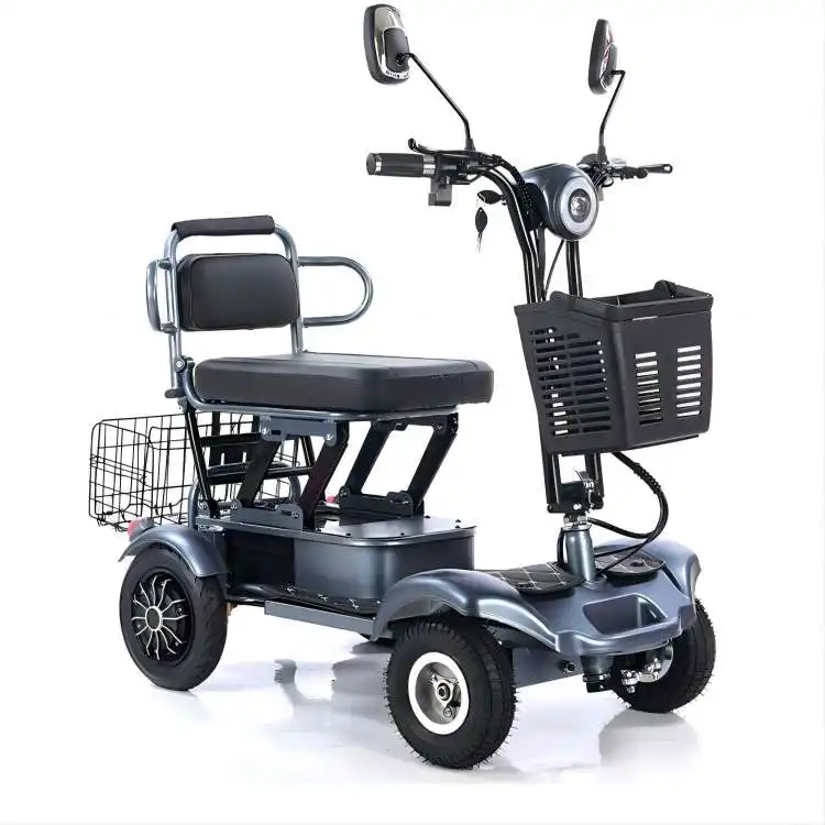 Elderly electric scooters two person electric bicycles foldable small disabled Electric four-wheel vehicle