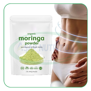 オーズレソンピュアナチュラル有機モリンガ葉エキスパウダー1kgハラール卸売りモリンガ葉パウダー - Product Image 1