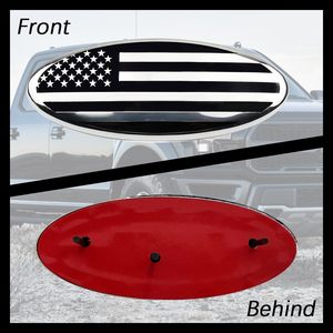 Nouveau ABS calandre drapeau américain Chrome <span class=keywords><strong>voiture</strong></span> autocollants emblème pour Ford 9 "ovale décalcomanie Badge plaque signalétique - Product Image 4