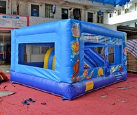 Castillo Inflable Pirata con Obstáculos, Tobogán Inflable, Parque de Diversiones, Obstáculos Inflables para Parques Infantiles