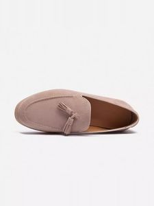 2025 personnalisé concepteur femmes de haute qualité en cuir véritable daim chaussures plates décontractées sans lacet <span class=keywords><strong>mocassins</strong></span> gland Style classique populaire - Product Image 3