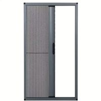 Moustiquaire plissée imperméable, moustiquaire de porte plissée, moustiquaire rétractable pour porte coulissante