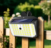 Lampe solaire d'extérieur pour cour, 176/468/140/368/138 LED, détecteur de mouvement, étanche, éclairage nocturne pour jardin et paysage