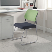 Chaise de bureau ergonomique moderne EaseNeat Chaise de serveur épaissie pour réunion et formation des étudiants avec fonction rétractable