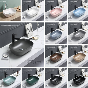 Nouveaux éviers en céramique lavabo de salle de bains lavabo mural à piédestal Unique lavabo de luxe suspendu au mur avec vanité - Product Image 5