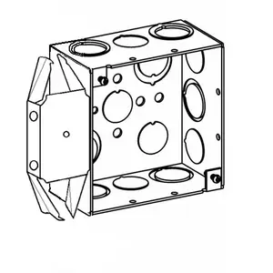 UL Rohs Approved Project Cable Junction Box 4"Square Welded Junction Electric Wire Boxes Ip65 Waterproof Junction Box