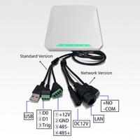 Lector UHF Integrado de Largo Alcance RFID, Distancia de Lectura de 20 m, Etiqueta Electrónica Pasiva, TCP/IP RS232 Wiegand, Detección de Movimiento por Activación