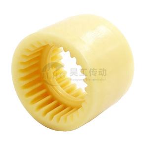 Kopling Gigi Fleksibel Presisi NL 1/2/3/4/5/6/<span class=keywords><strong>7</strong></span>/8/9 dengan Cincin Dalam Nylon untuk Poros, OEM HAOGONG - Product Image 2