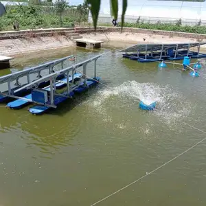 JNTECH güneş hava jeti havalandırıcı balık gölet su havalandırma sistemi su ürünleri makine havalandırıcılar