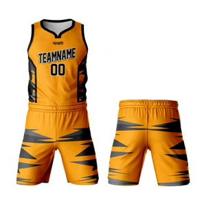 Tenue de basketball unisexe respirante de haute qualité avec logo personnalisé, nouveau design, kit d'uniforme de basketball par sublimation - Product Image 1