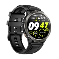 Reloj Inteligente Deportivo de 1.7 Pulgadas, Resistente al Agua IPX8 3ATM, con Linterna, Monitor de Ritmo Cardíaco, Oxígeno en Sangre, GPS y Brújula