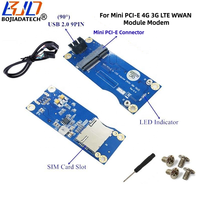 Adaptateur sans fil USB 2.0 9 broches vers Mini PCI-E MPCIe avec 1 emplacement pour carte SIM pour modem 3G 4G WWAN LTE Module GSM – Vente en gros usine