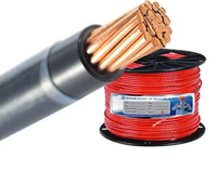 CE THWN THHN Cable eléctrico trenzado AWG 4 6 8 10 12 14 Cable eléctrico de cobre trenzado para construcción