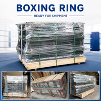 12ft ring de boxe boxe couverture en acier anneau de toile boîte de boxe anneau de lutte pour les enfants