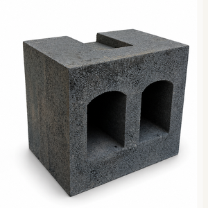 <span class=keywords><strong>Brique</strong></span> réfractaire de support de four en alumine <span class=keywords><strong>grise</strong></span>, à deux rainures frontales, taille de découpe personnalisée, forme d'arche de four haute - Product Image 1