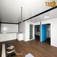 Maisons conteneurs préfabriquées pliables et extensibles pour le camping, maison moderne préfabriquée modulaire en conteneurs, 2 chambres