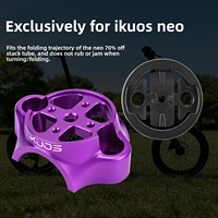 IKUOS Capuchon de potence de vélo pliant en alliage d'aluminium, support de fixation pour ordinateur de bord SC01 compatible Java Neo Double-Bolt