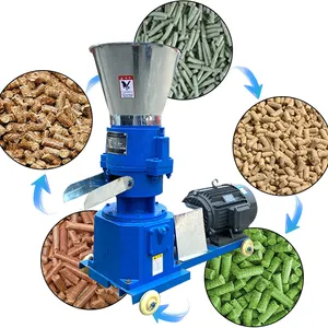 schwein rinder ziege fisch hühnchen geflügel granulator granulator maschine für tierfutter pelletherstellungsmaschine mit motor 150kg/std