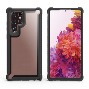 Lai rõ ràng Acrylic mềm Bumper bảo vệ Bìa hai lớp gồ ghề trường hợp điện thoại cho Samsung Galaxy S22 siêu trường hợp - Product Image 5