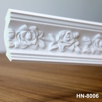 Nouvelle conception de moulures en plastique, moulures de corniche en polyuréthane pour moulures décoratives d'intérieur