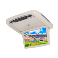 Monitor Motorizado Abatible de 12.1 Pulgadas con Reproductor de CD para Camión/Autobús, Montaje en Techo, Radio FM, Compatible con USB/SD