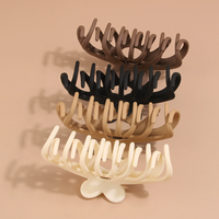 Pinces à cheveux en plastique PS de 12 cm, grandes pinces à cheveux en forme de requin pour femmes, pour chignon