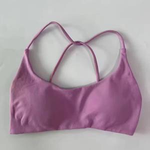 Soutien-gorge de sport OEM pour femme, vente chaude, pour la gym et l'entraînement à domicile, respirant, dos croisé torsadé, avec coussinets amovibles - Product Image 6