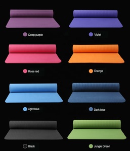High Quality BSTAR Custom Printed Logo 6mm Thick Eco-Friendly Waterproof Non-Slip Durable <strong>TPE</strong> Stain Resistant Easy Yoga Mats - Product Image 4