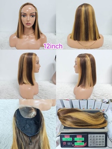 Letsfly Promotion Glueless <b>Wigs</b> 12A SDD Double Drawn C Part 5x5 Lace Closure <b>Bob</b> <b>Wigs</b> 8 10 12 14 Inch 100% Human Hair Wholesale - Product Image 3