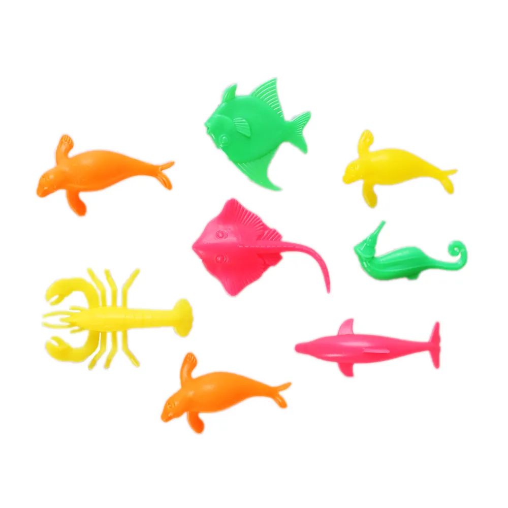 Groothandel China Vervaardigen Goedkope Mini Shark Dolfijn Model Plastic Zee Dier Speelgoed Set