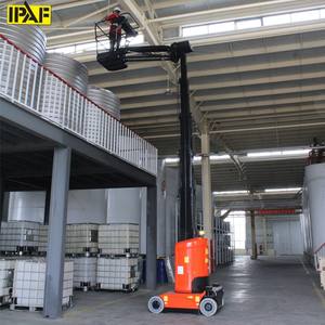 16m 150KG <b>Vertical</b> Dual <b>Mast</b> <b>Lift</b> Push Around <b>Vertical</b> <b>Lift</b> Aluminum Electric Aerial Work Platform - Product Image 1