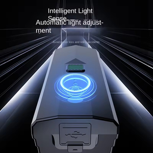 Lumière de vélo LED avant rechargeable par USB, étanche IPX5, avec réglage intelligent pour la conduite nocturne - Product Image 2