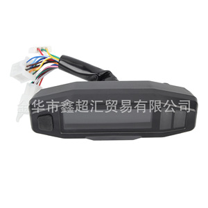 Tablero de Instrumentos para Motocicleta Zuqing, Velocímetro Digital LCD, Tacómetro, Indicador de Combustible, Universal, 141x45mm, Plástico, Instrumento para Motocicleta Todoterreno - Product Image 1