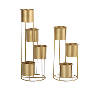 Kệ Sắt Rèn 3 Tầng Trang Trí Nhà Vườn Planter Kệ Kim Loại Trưng Bày Trong Nhà Ngoài Trời Giá Đỡ Chậu Hoa - Product Image 2