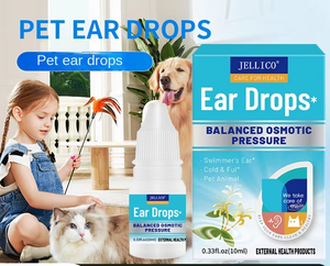 Gotas para Oídos de Mascotas para Perros y Gatos, <span class=keywords><strong>Limpiador</strong></span> de Oídos Herbal Natural para Aliviar la Picazón y Eliminar el Olor, Tratamiento contra Ácaros del Oído para Mascotas, 60 ml - Product Image 1