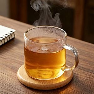Sous-verres ronds en bois faits à la main, supports de vaisselle, dessous de plat, dessous de tasse, dessous de théière, accessoires de thé en bois - Product Image 2