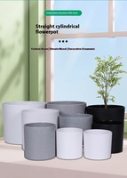 Pot Tanam Keramik Minimalis Nordik Anti Pecah Dekorasi Rumah dengan Cetakan Sendiri untuk Penggunaan Taman Luar Ruangan Desain Pot Bunga