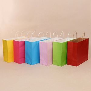 <b>Christmas</b> Gift <b>Paper</b> <b>Bag</b> with Handle Kraft <b>Paper</b> Handle <b>Bag</b> Natural Colorful <b>Bags</b> for Custom Printed Bulk Wholesale Supply - Product Image 5