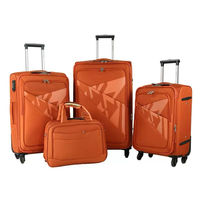 Valise Oxford 24 pouces, taille moyenne, bagage multifonctionnel à 4 roues pivotantes avec sangles de fixation