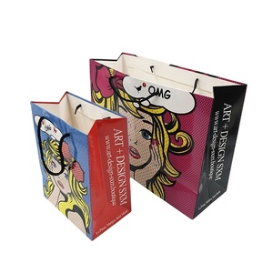 Custom Logo 100% Recyclable Shopping Bag Luxury <b>Gift</b> Kraft Paper Bags With Cotton Rope Handles - Product Image 2