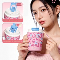 Bouteille d'eau isotherme portable en acier inoxydable pour le café, idéale pour la randonnée, la gym, le travail, les voyages, l'école, la voiture, pour enfants et adultes – Nouveauté
